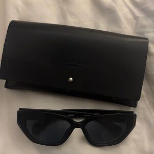 Rag & Bone Black Angular Sunglasses with Case